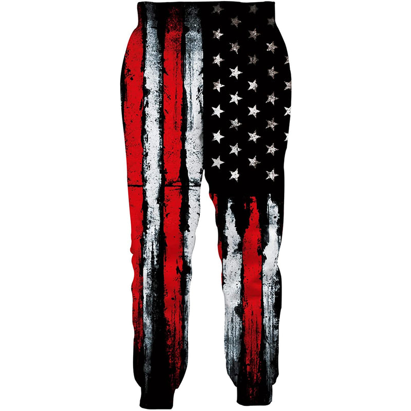 Black American Flag Funny Sweatpants