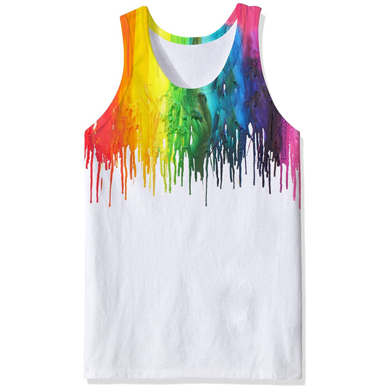 Paint Dripping Funny Tank Top