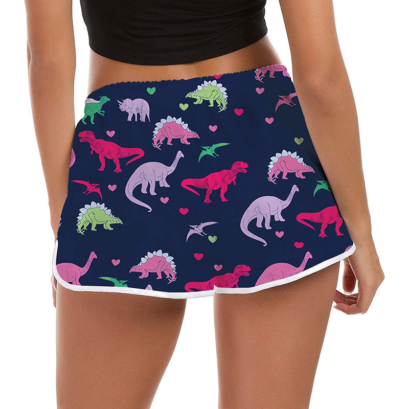 Dinosaur Funny Board Shorts for Women