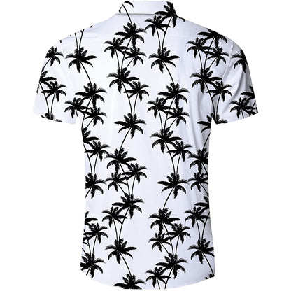 Wit Palmboom Grappig Knoop Shirt