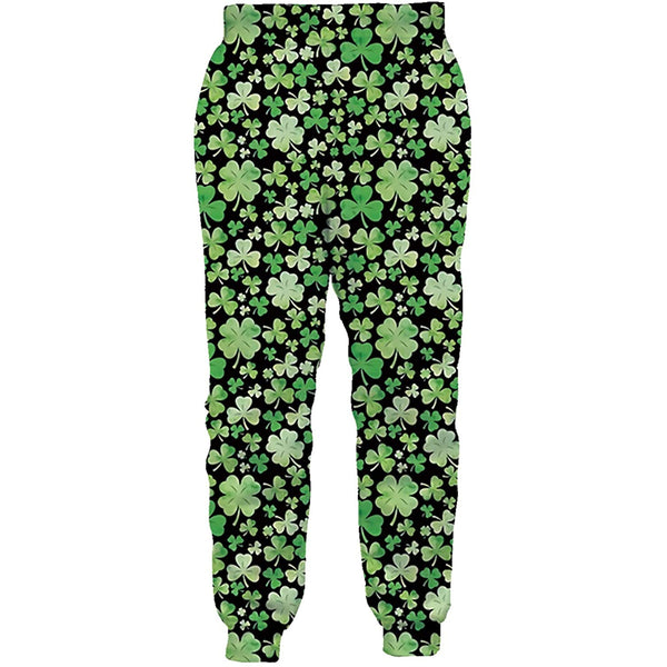 St Patrick's Day Shamrock Funny Sweatpants