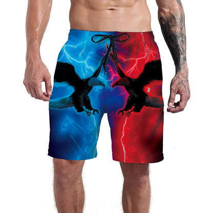 Blue &amp; Red Hawk grappige zwembroek