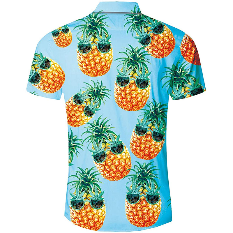 Pineapple Sunglasses Weed Funny Hawaiian Shirt