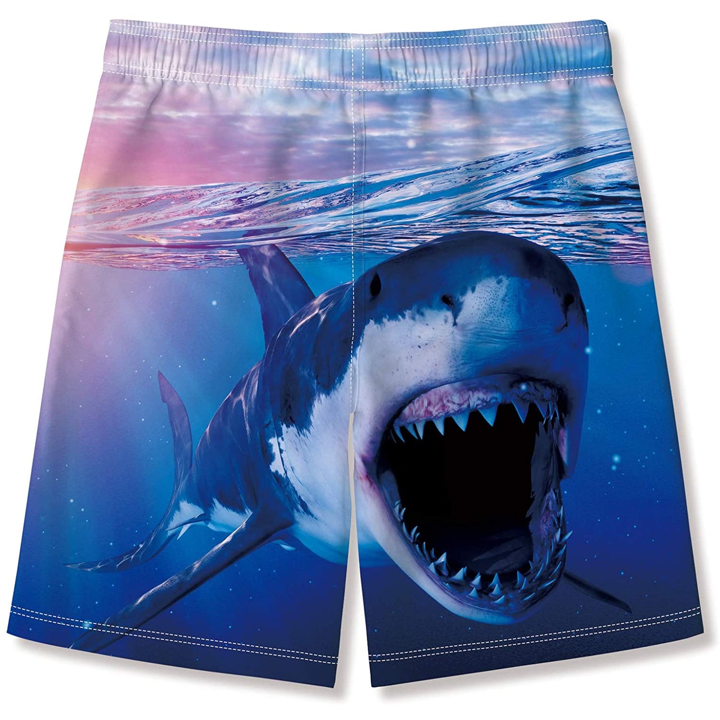 Lustige Badehose für Jungen mit bösem Hai