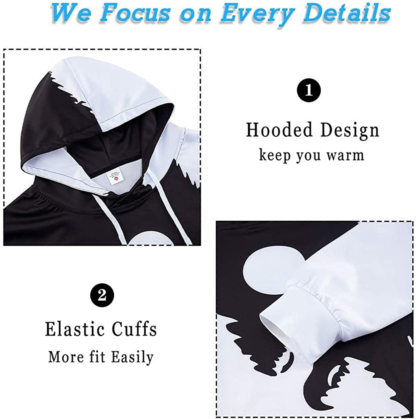 Yin Yang Wolf Grappige Hoodie