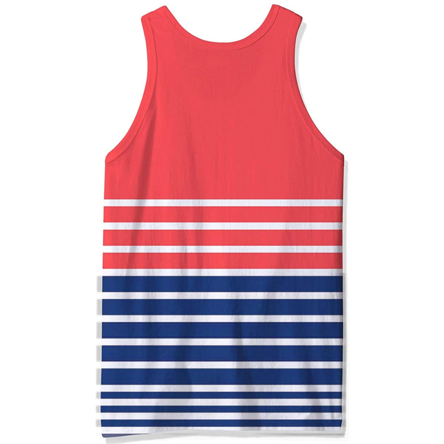 Red Blue Stripe Funny Tank Top