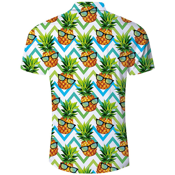 Sunglasses Pineapple Funny Hawaiian Shirt