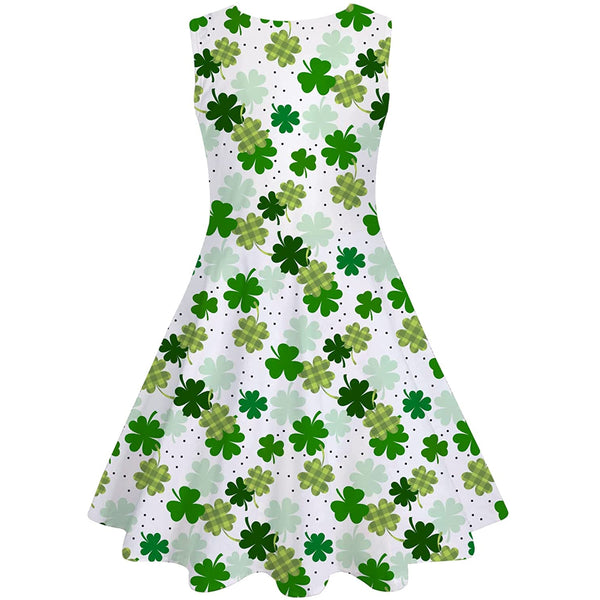 St Patrick's Day Shamrock Funny Girl Dress