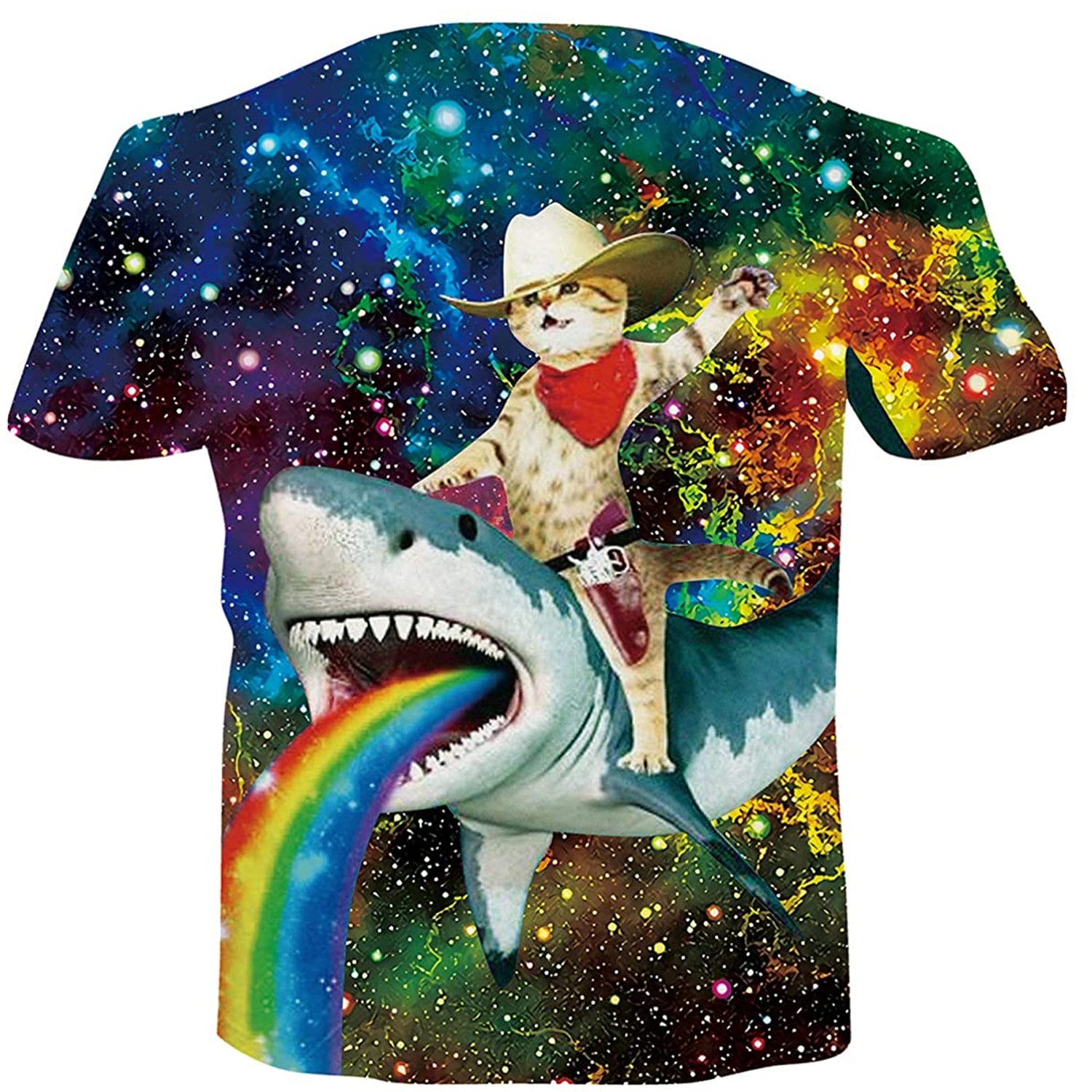 CowboyKate Tシャツ Cowboy Cat Riding Shark T Shirt – D&F Clothing®