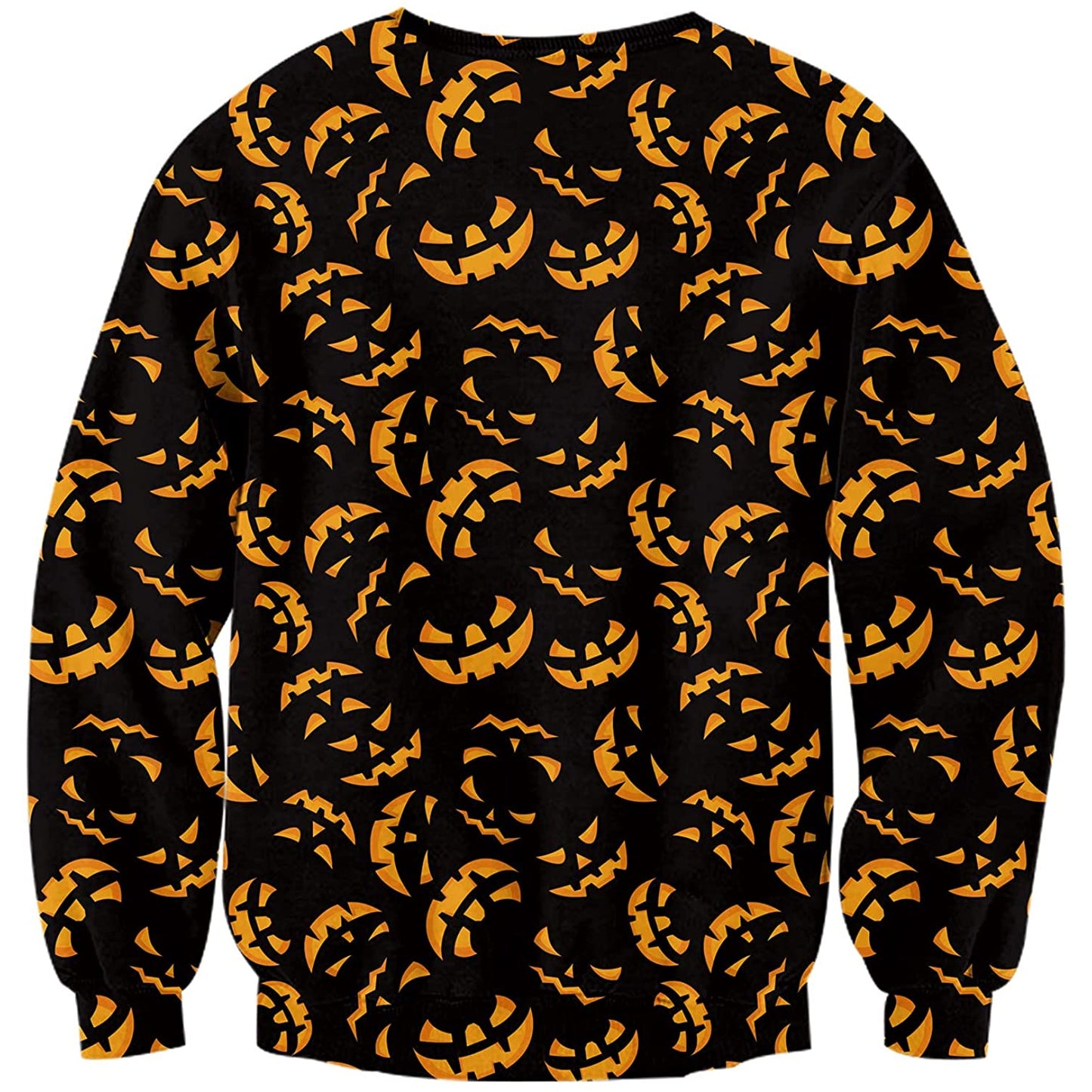 Schwarzer Halloween Kürbis Hässlicher Weihnachtspullover
