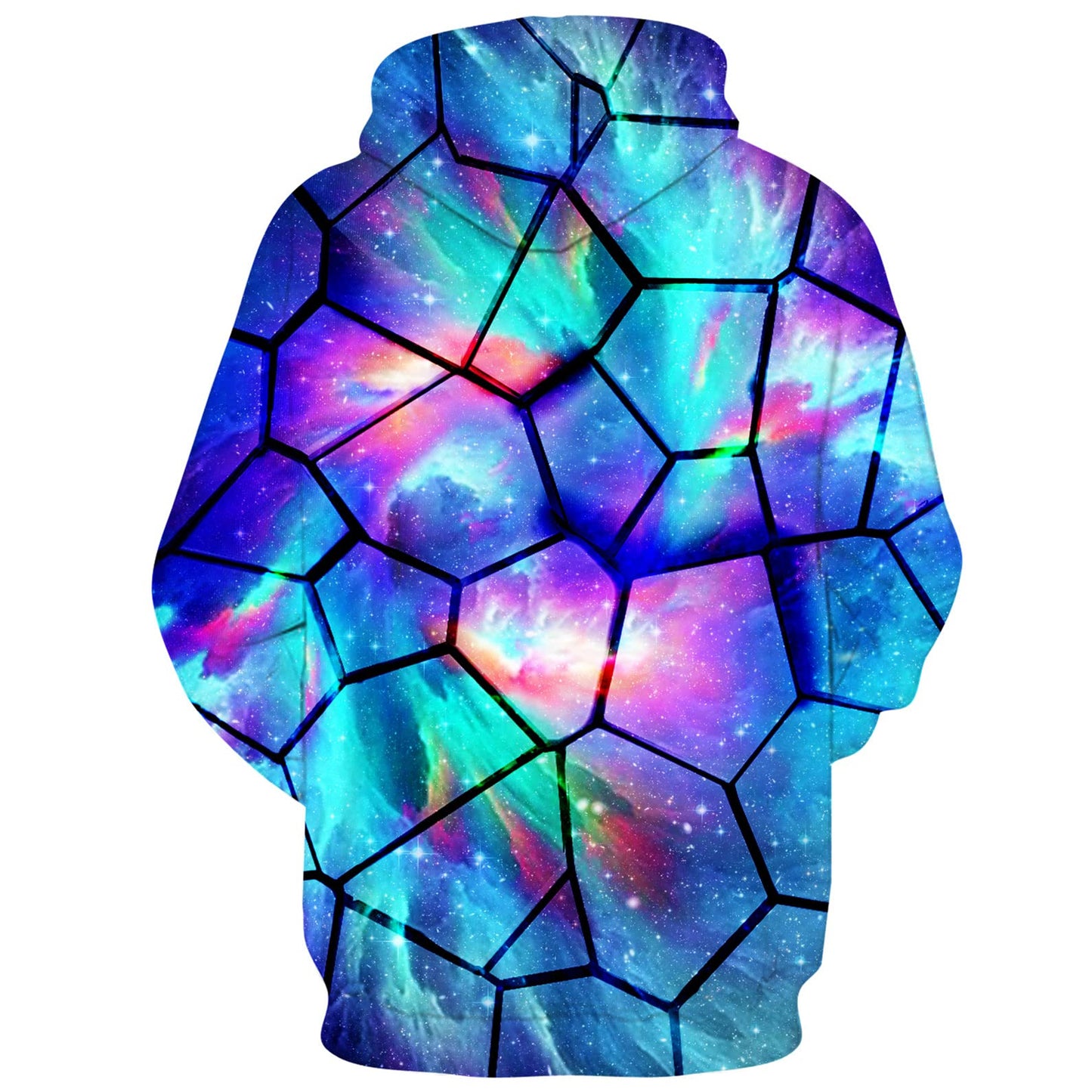 Lustiger Kapuzenpullover mit Galaxie-Print