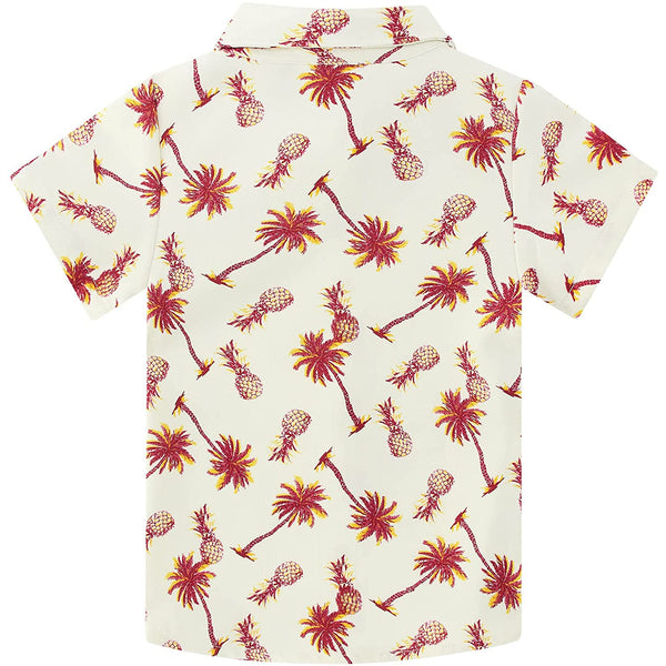 Palm Tree Pineapple Funny Toddler Hawaiian Shirt