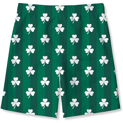 Groene St. Patrick's Day Shamrock Grappige Jongens Zwembroek
