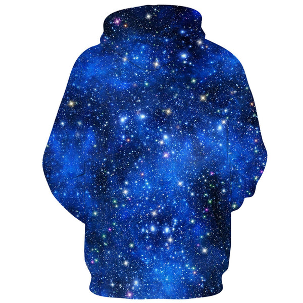 Bright Blue Galaxy Funny Hoodie