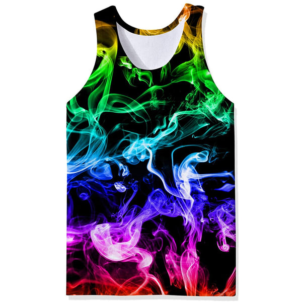 Colorful Smoke Funny Tank Top