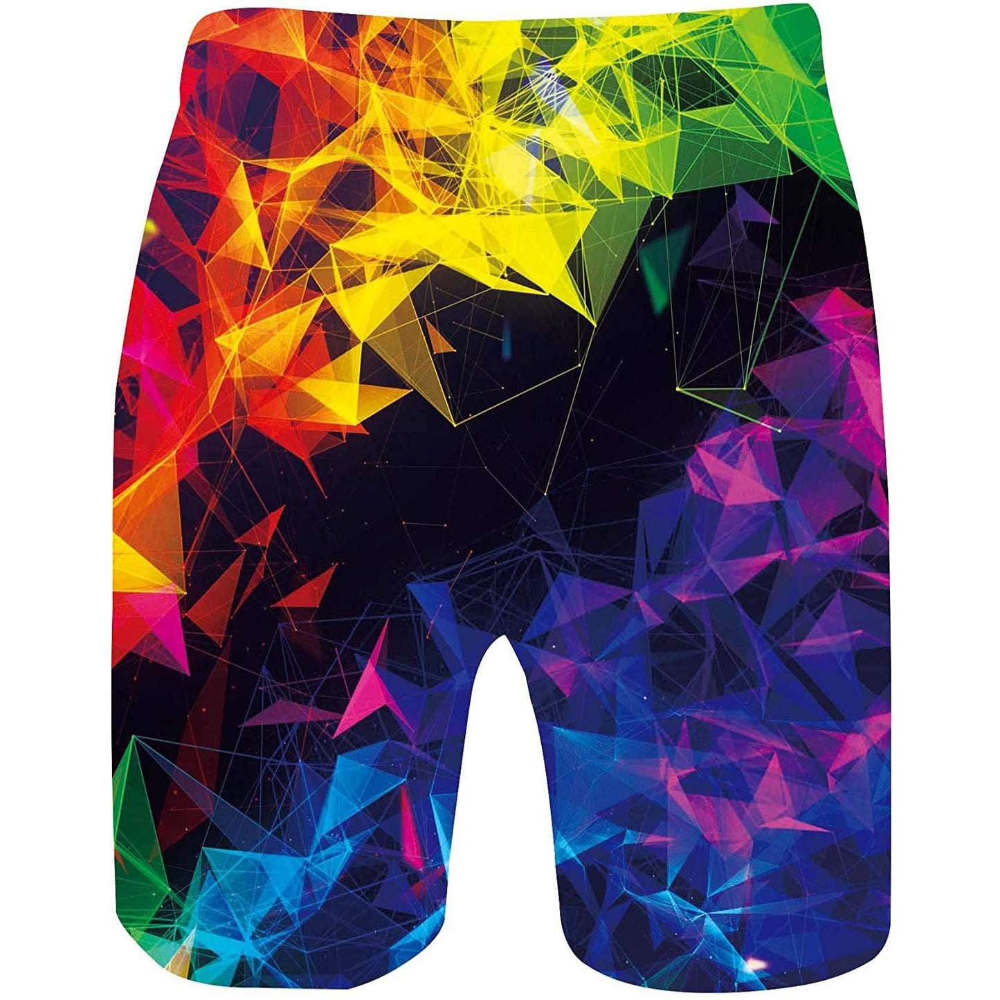 Lustige Badehose mit bunten Diamanten
