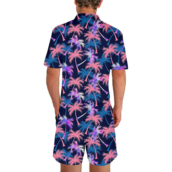 Palm Tree Male Romper