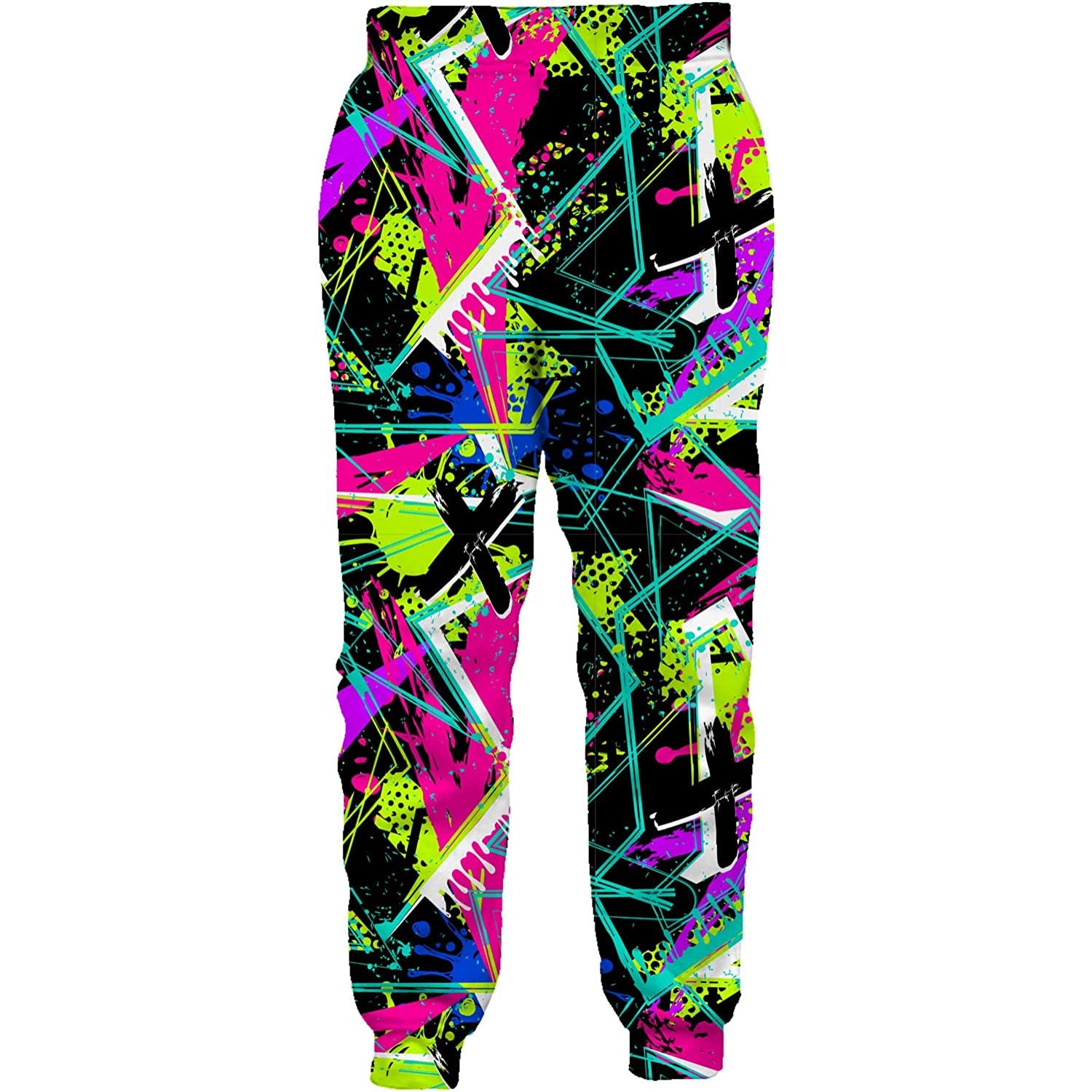 80s Colorful Geometric Funny Sweatpants – D&F Clothing®