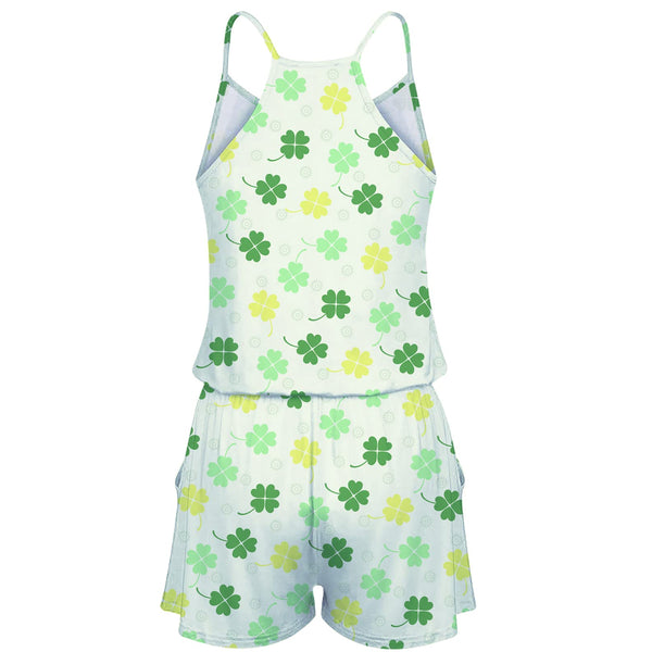 St Patrick's Day Green Funny Romper for Women