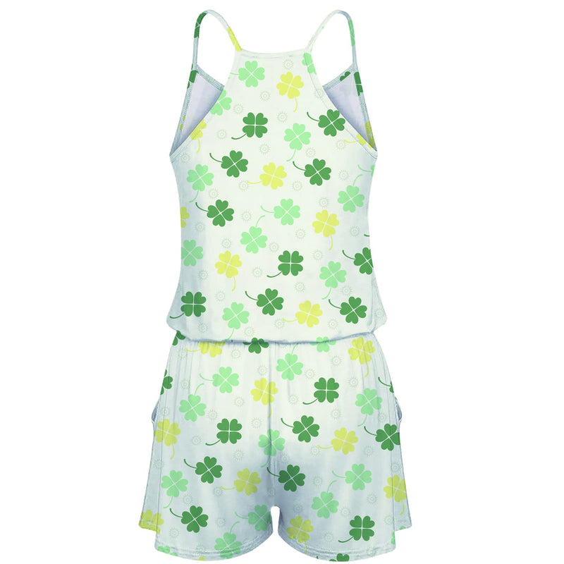 St. Patrick's Day Groene Grappige Romper voor Vrouwen