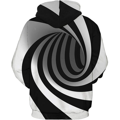 White & Black Tunnel Funny Hoodie