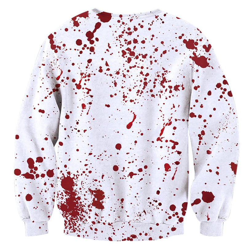 Halloween Muscle Blood Ugly Christmas Sweater