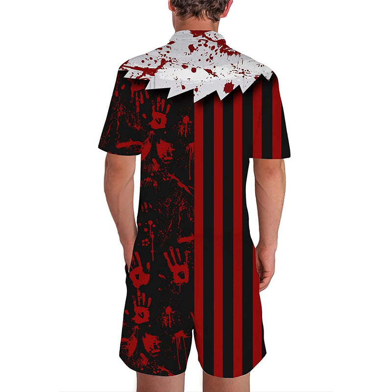 Halloween Blood Male Romper