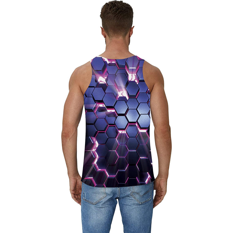 Optical Illusion Funny Tank Top