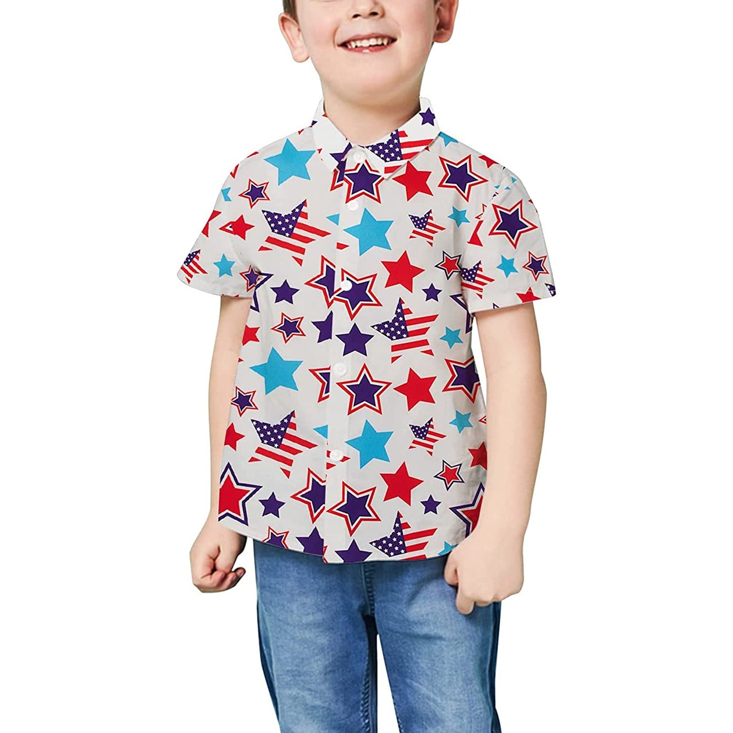 4 juli grappig peuter Hawaiiaans shirt