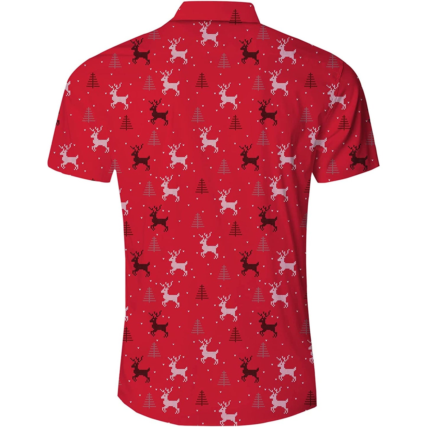 Rood Kerstmis Grappig Hawaiiaans Shirt