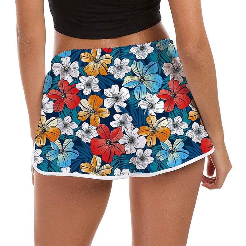 Flowers Funny Board Shorts for Women