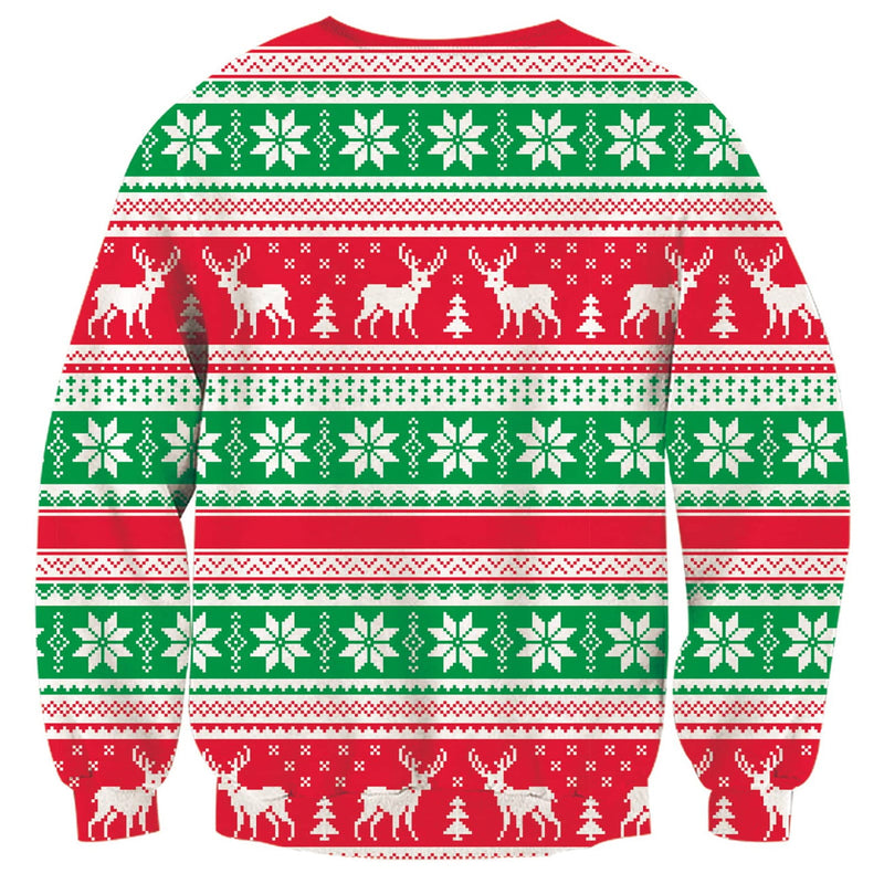 Llama with Glasses Ugly Christmas Sweater