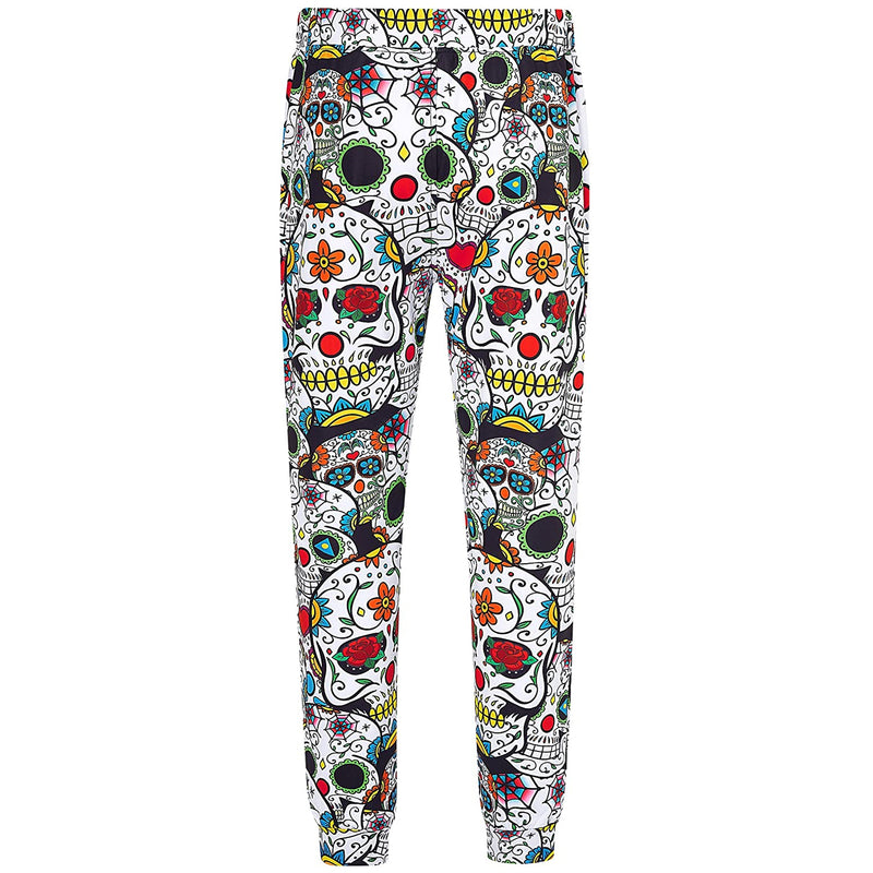 Rose Skull Funny Joggers