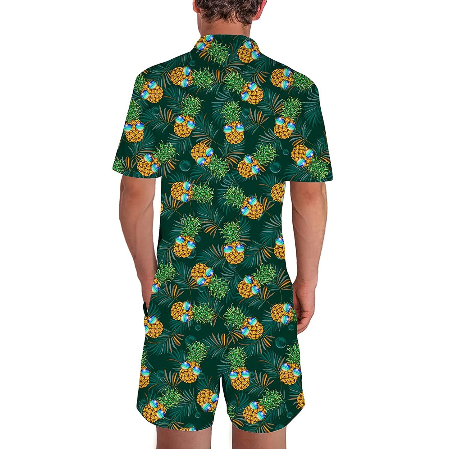 Hawaii Leaf Pineapple Romper voor heren