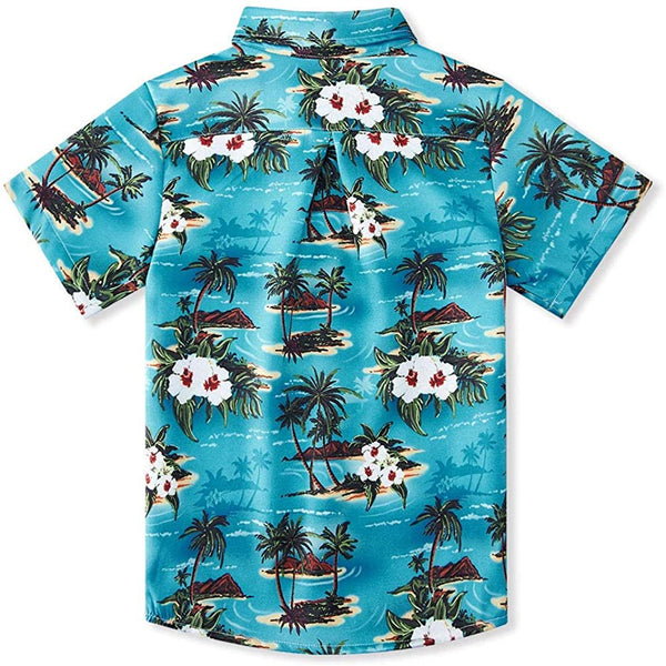 Palm Tree Island Funny Toddler Hawaiian Shirt