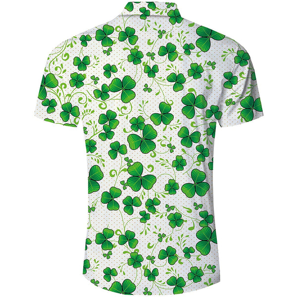 St Patrick's Day Shamrock Funny Hawaiian Shirt