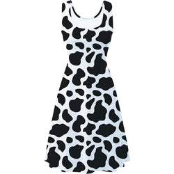 Milk Cow Print Funny Dress for Women