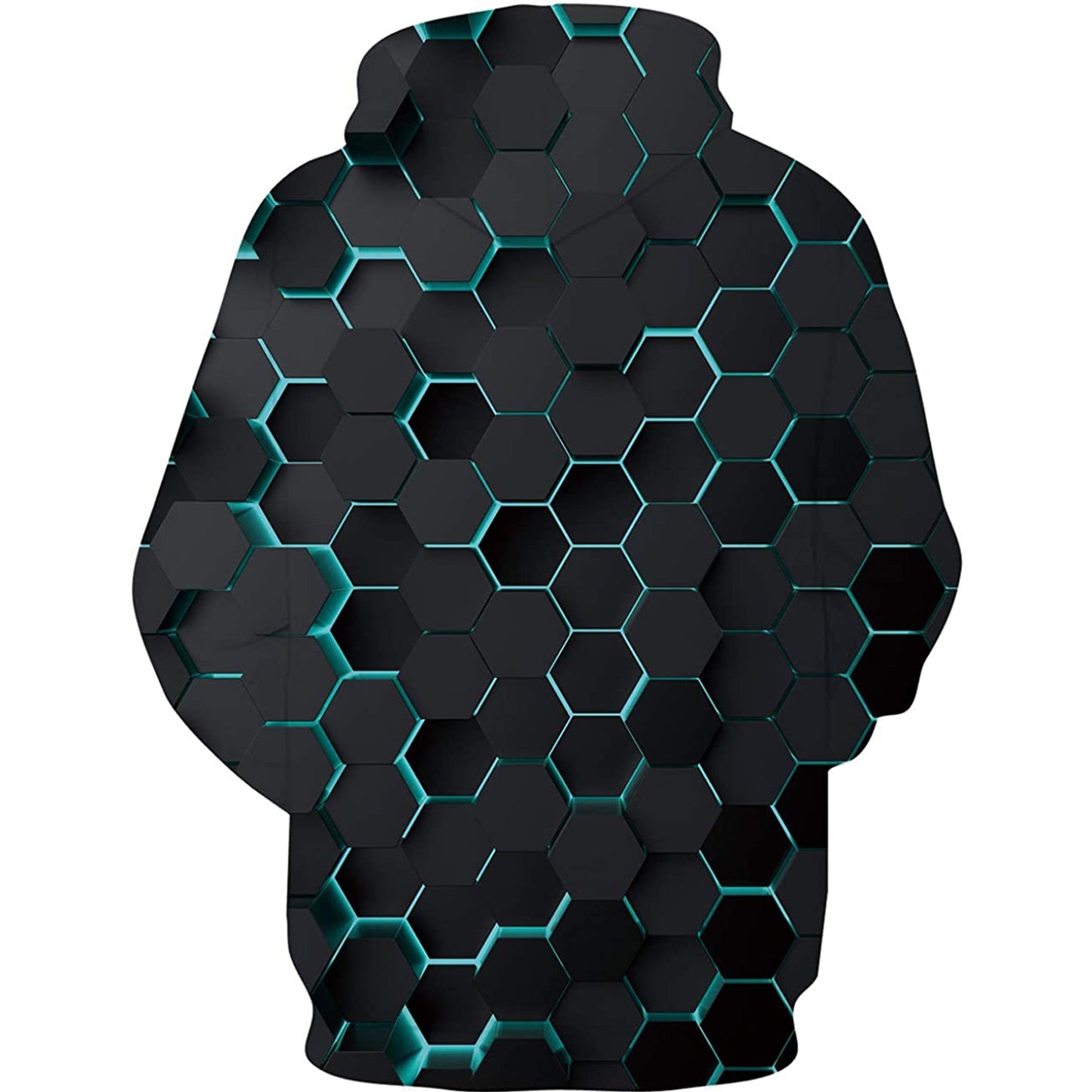 Blauwe Honingraat Grappige Hoodie
