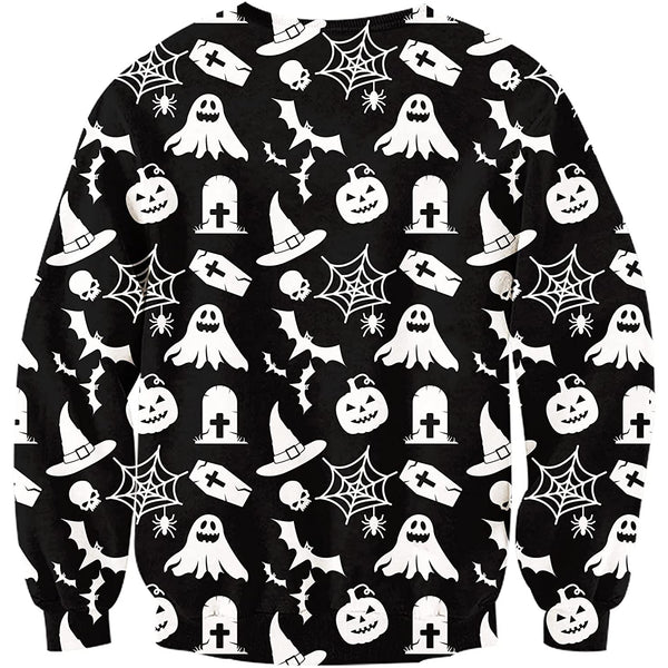 Black Halloween Ugly Christmas Sweater