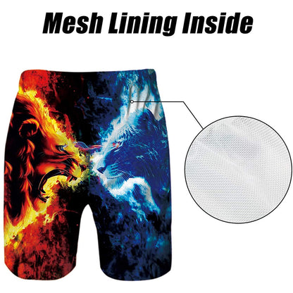 Leopard Tiger Funny Swim Trunks
