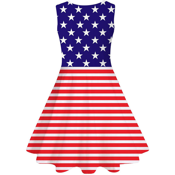American Flag Funny Girl Dress