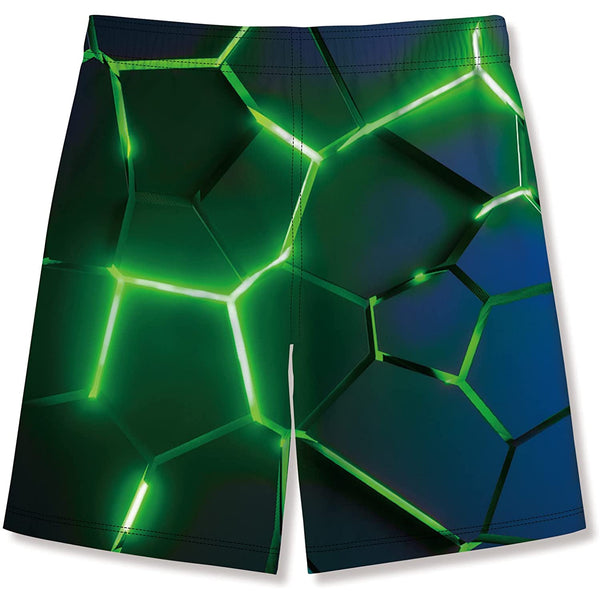 Green Crack Funny Boy Swim Trunk