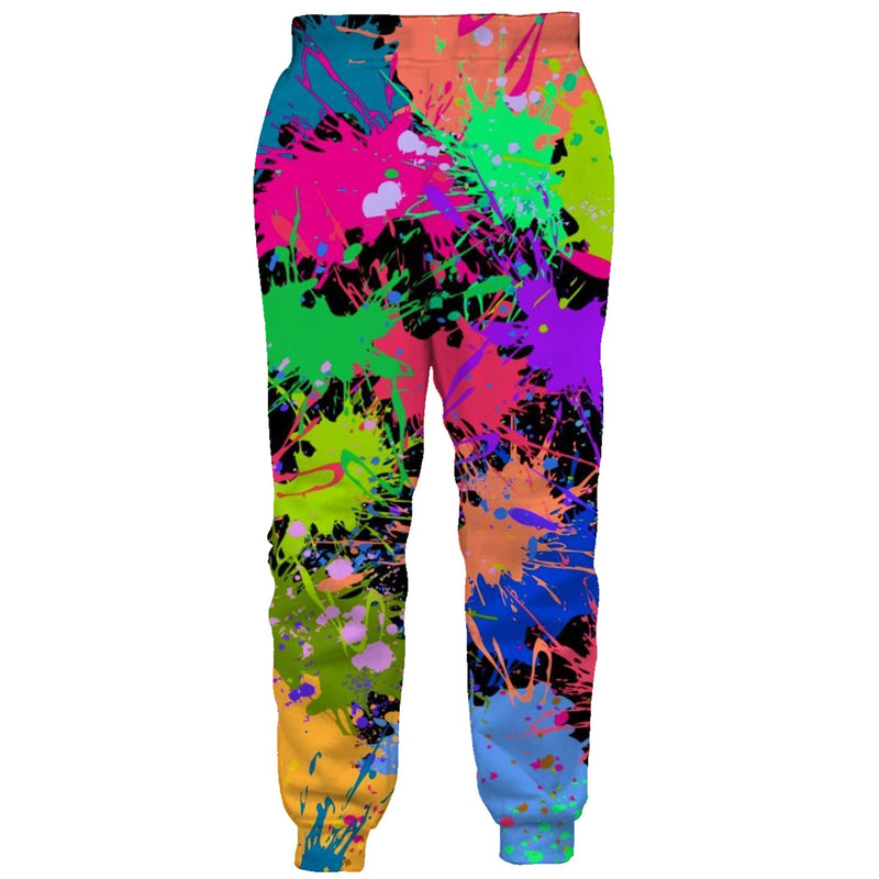 Colorful Paint Funny Sweatpants