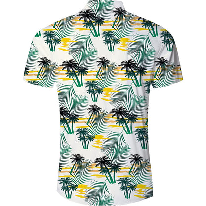 Palmboomblad Grappig Hawaiiaans Shirt