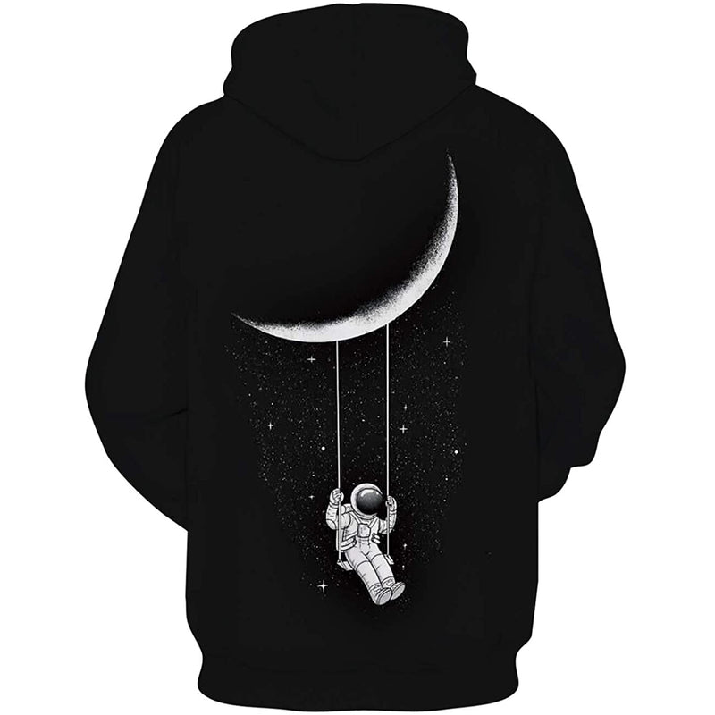 Black Astronaut Funny Hoodie