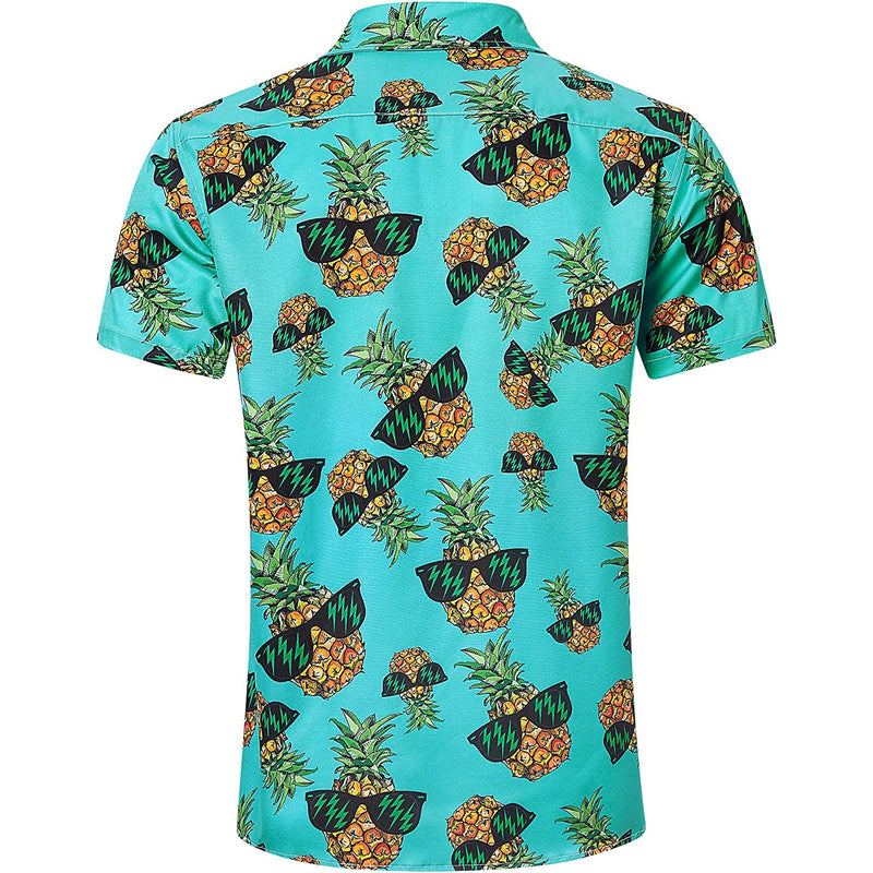 Handsome Sunglasses Pineapple Funny Hawaiian Shirt