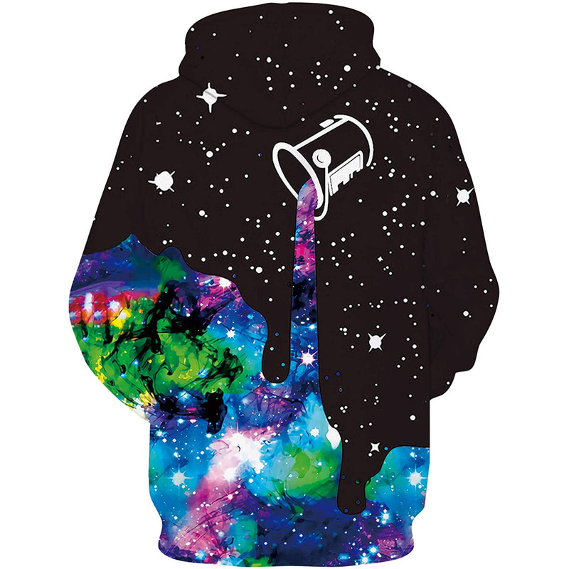 Galaxy Pouring Painting Funny Hoodie