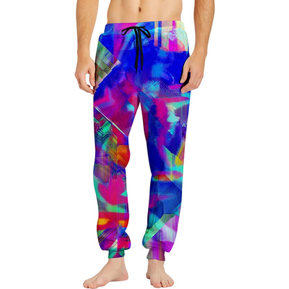 Lustige Jogginghosen mit farbenfrohen Graffiti-Motiven