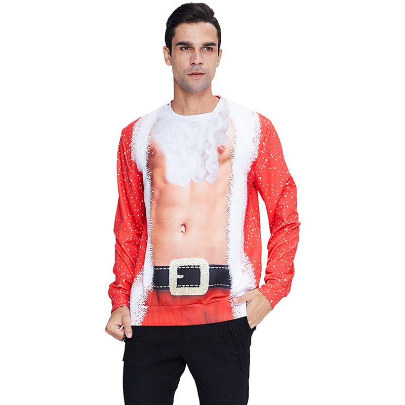 Bearded Muscle Ugly Christmas Sweater