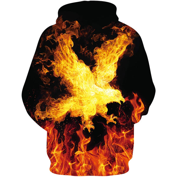 Eagle Fire Funny Hoodie